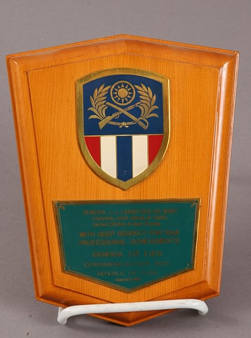 Appraisal: Grouping of four small x plaques related to Gen Lemnitzer's