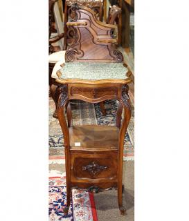 Appraisal: French Louis XV style bedside table circa having a shaped