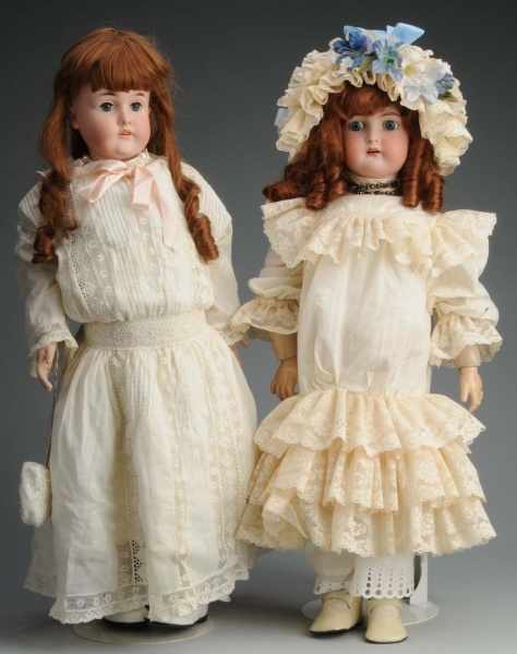 Appraisal: Lot of German Bisque Child Dolls Description Karl Hartman new