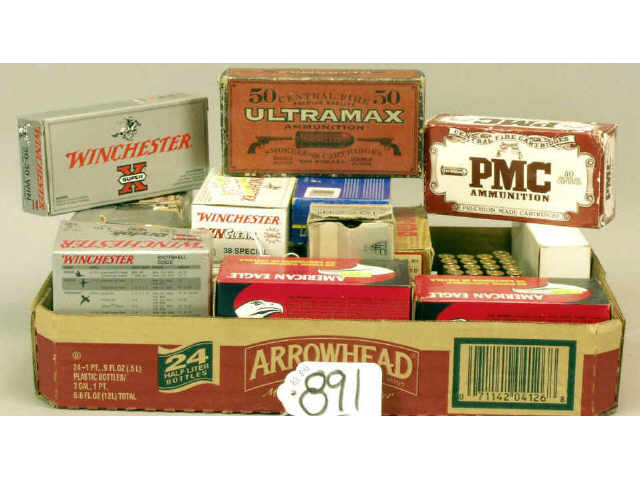 Appraisal: Box lot of miscellaneous ammunition Estimate -