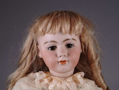 Appraisal: SIMON HALBIG CHARACTER DOLL Marked S H this grand and