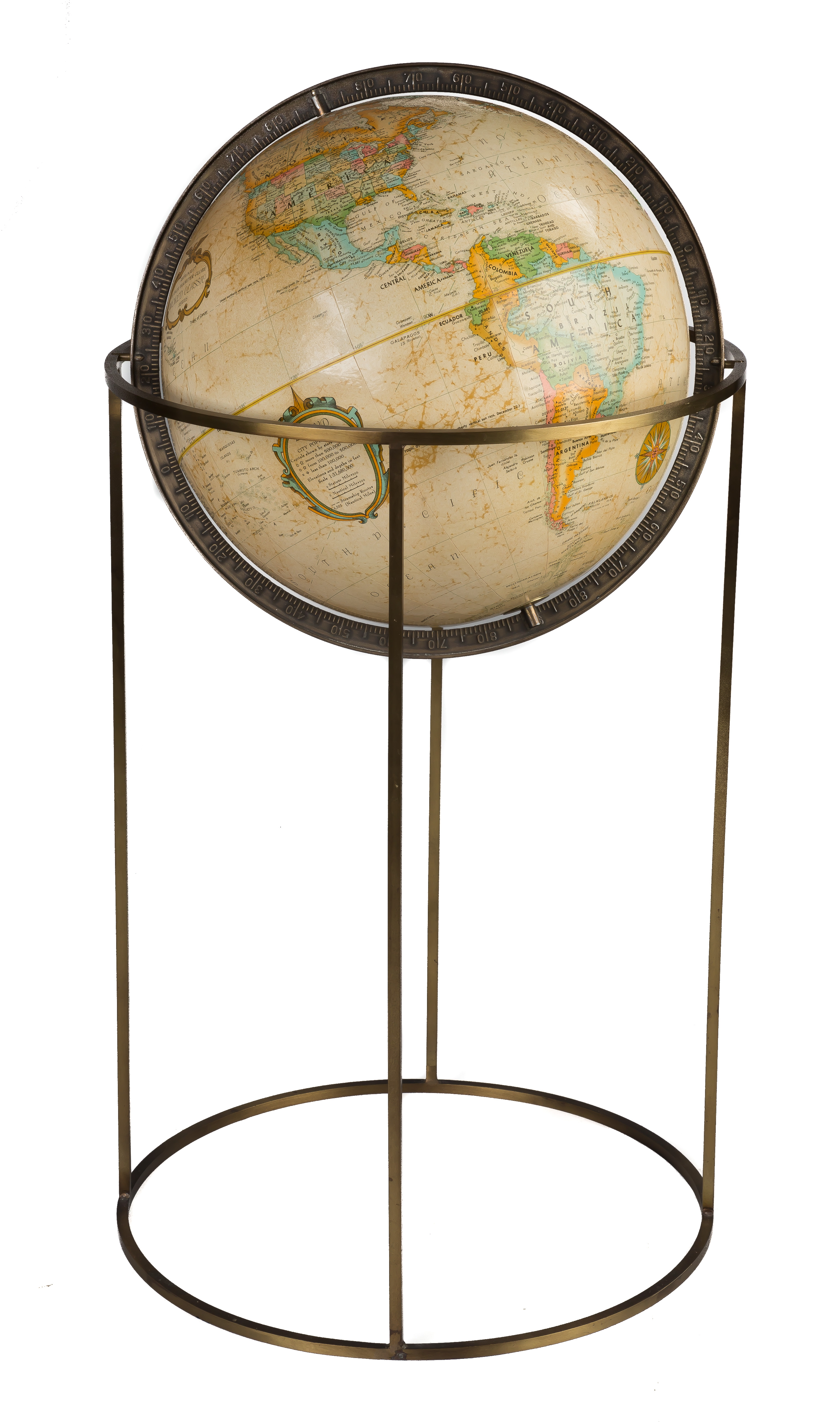 Appraisal: Paul McCobb Floor Globe with Stand