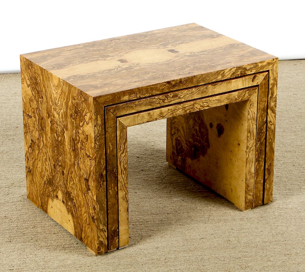 Appraisal: Set of Modern Virage Nesting Tables Set of Modern Virage