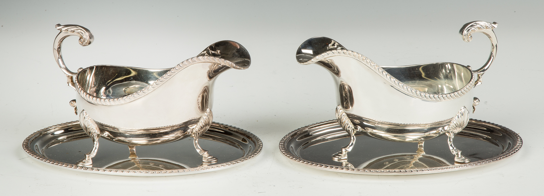 Appraisal: Pair of C J Vander Sterling Silver Sauce Boats and