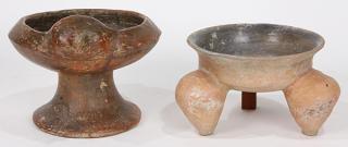 Appraisal: lot of Pre-Columbian Costa Rican footed vessel decorated with the