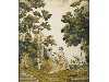 Appraisal: A NORTHERN EUROPEAN SILK PICTURE of a garden scene with