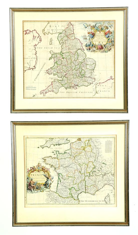 Appraisal: TWO MAPS BY JOHN SENEX Both from Senex's General Atlas