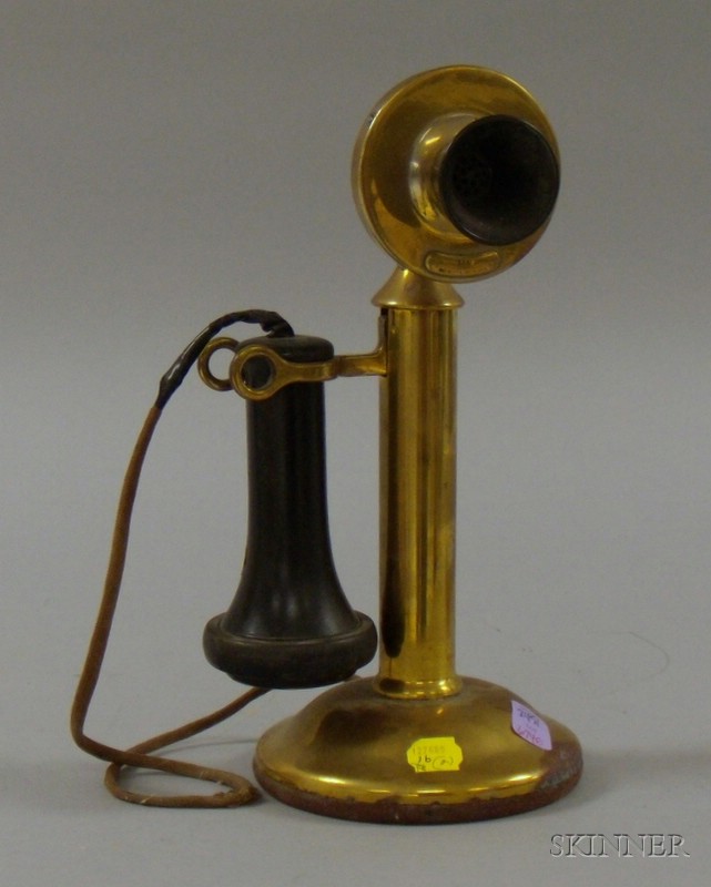 Appraisal: Western Electric Brass Candlestick Telephone