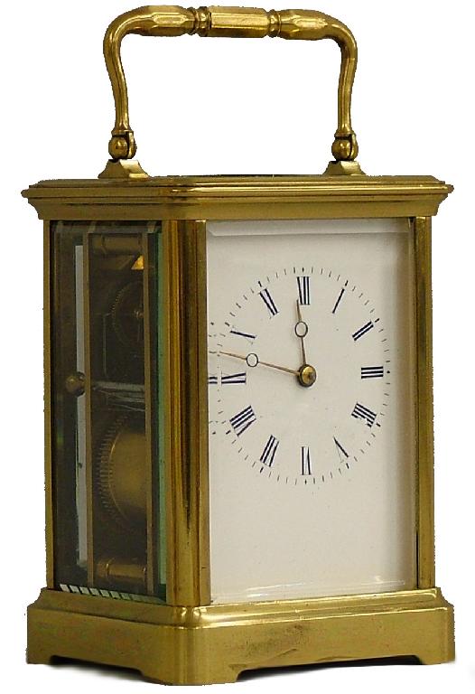 Appraisal: Carriage clock striking the quarters and hours on two gongs