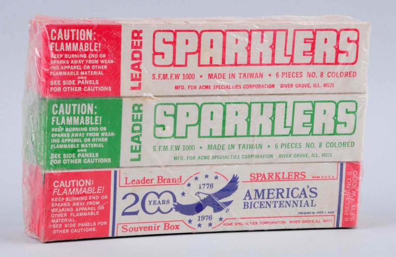 Appraisal: Bundles Of Sparklers This lot includes one pack packages of