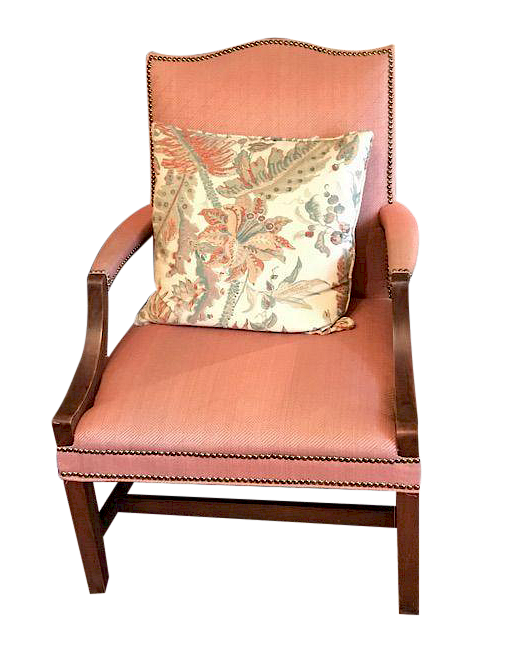 Appraisal: Chippendale Lolling Chair Martha Washington Chair Chippendale Lolling Chair or