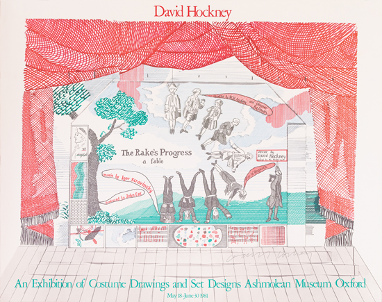 Appraisal: DAVID HOCKNEY - DAVID HOCKNEY AN EXHIBITION OF COSTUME DRAWINGS