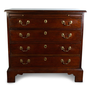 Appraisal: An English George I Style Mahogany Chest of Drawers LATE