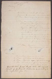 Appraisal: LINCOLN FOLIO DOCUMENT AN ABRAHAM LINCOLN FOLIO DOCUMENT One page