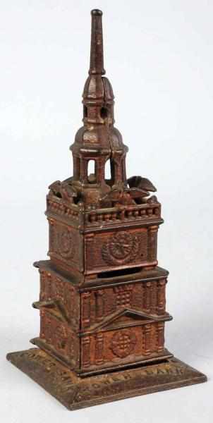 Appraisal: Cast Iron Tower Still Bank Manufactured by Enterprise Mfg Company