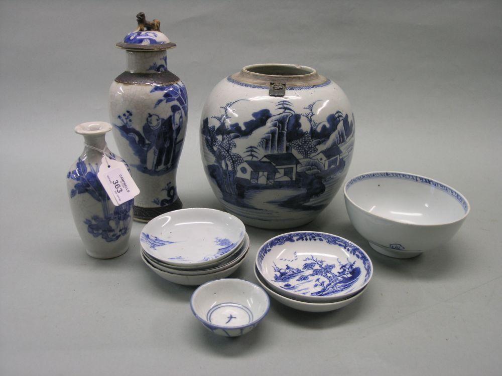 Appraisal: A group of th century Chinese ceramics to include an