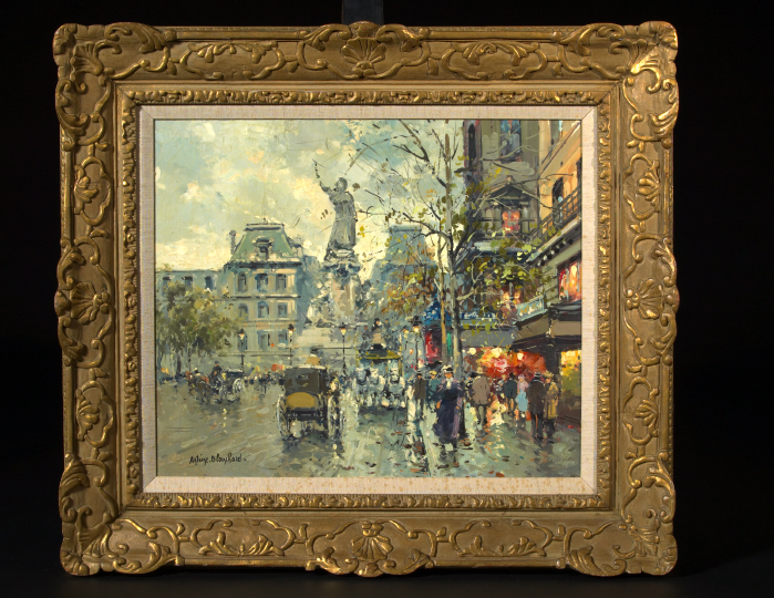 Appraisal: Antoine Blanchard French - Place de la Republique oil on