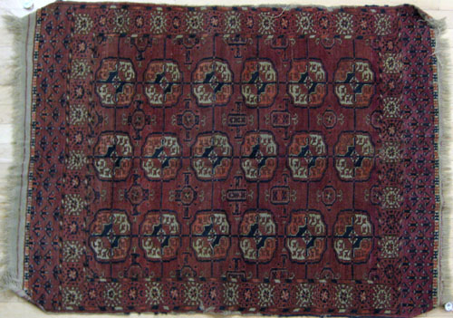 Appraisal: Turkoman mat early th c ' x '