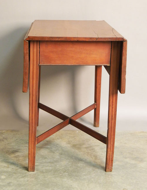 Appraisal: Pennsylvania Federal cherry pembroke table ca h l d