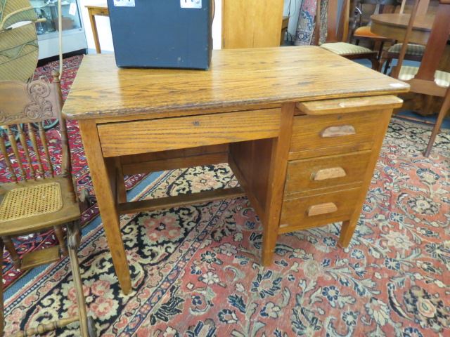 Appraisal: Oak Desk drawer and slide out