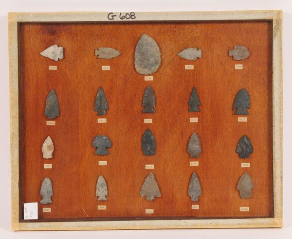 Appraisal: Two frames G with and G with arrowheads from various