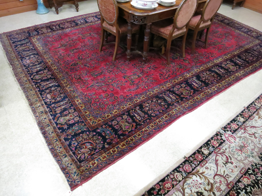 Appraisal: SEMI-ANTIQUE PERSIAN KASHAN ESTATE CARPET Isfahan Province north central Persia