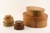 Appraisal: PANTRY BOXES - Lot of seven th C oval fingered