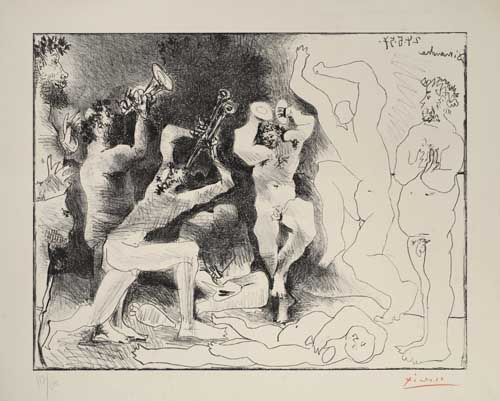 Appraisal: PABLO PICASSO Le Danse des Faunes Lithograph x mm x