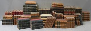 Appraisal: Large Group of Leather Bound Books Including but not limited