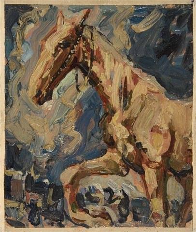 Appraisal: MARIAN KRATOCHWIL Polish - Study of Don Quixote's horse Rocinante