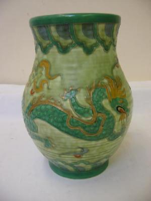 Appraisal: A CROWN DUCAL CHARLOTTE RHEAD VASE of bellied form the