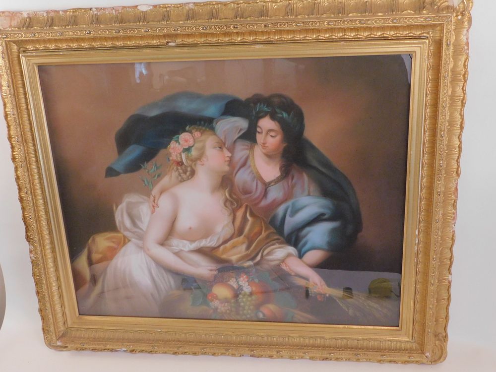 Appraisal: CLASSICAL FRENCH PAINTING AFTER LE BRUN Beautiful th century classical