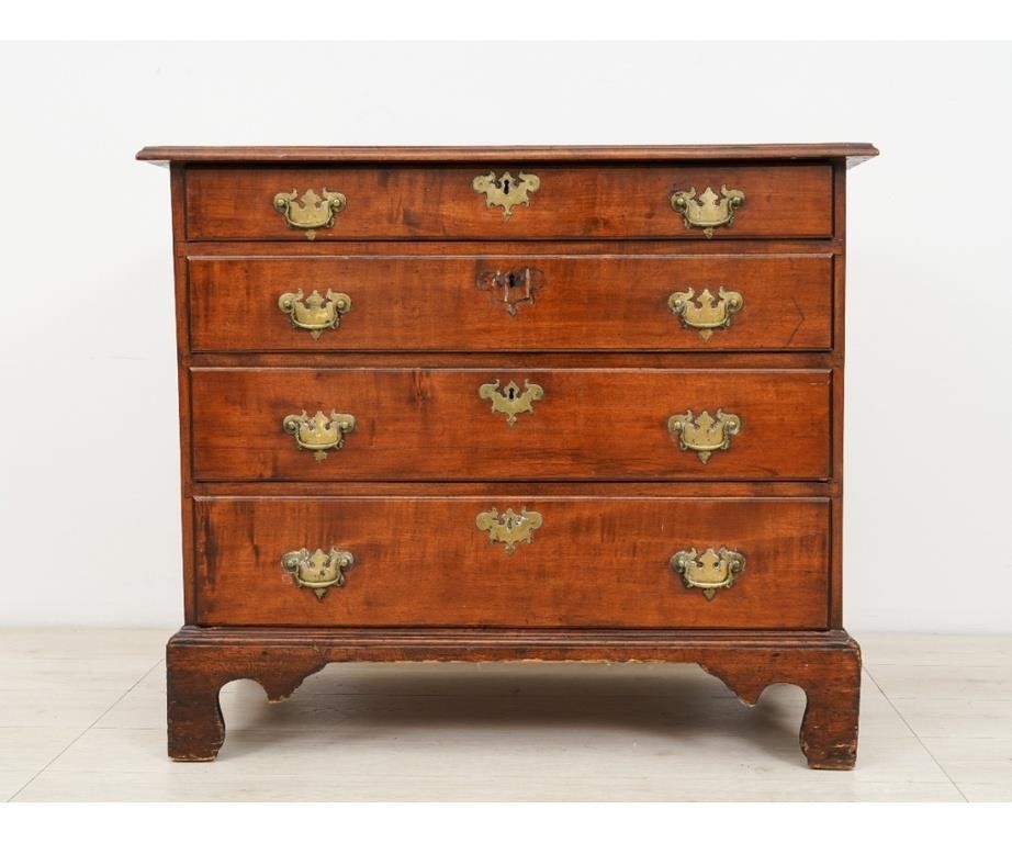 Appraisal: New England Chippendale chest of drawers circa h x w