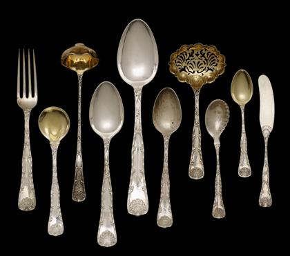 Appraisal: Partial set of sterling silver flatware tiffany co new york