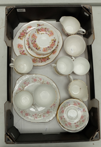 Appraisal: A collection of Colcough China tea ware including cups saucers