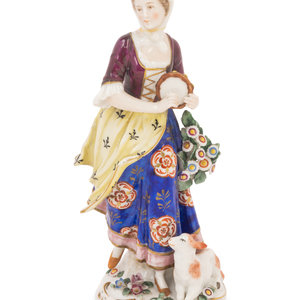 Appraisal: A Chelsea Porcelain Figure Mid- th Century bearing a gold