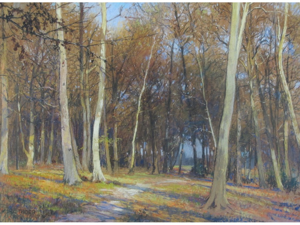 Appraisal: WILLIAM ERIC THORP - WOODLAND Pastel signed x cm x