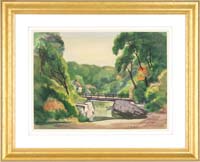 Appraisal: GEORGE LESTER HORNBY American - BRIDGE IN SUMMER LANDSCAPE Large