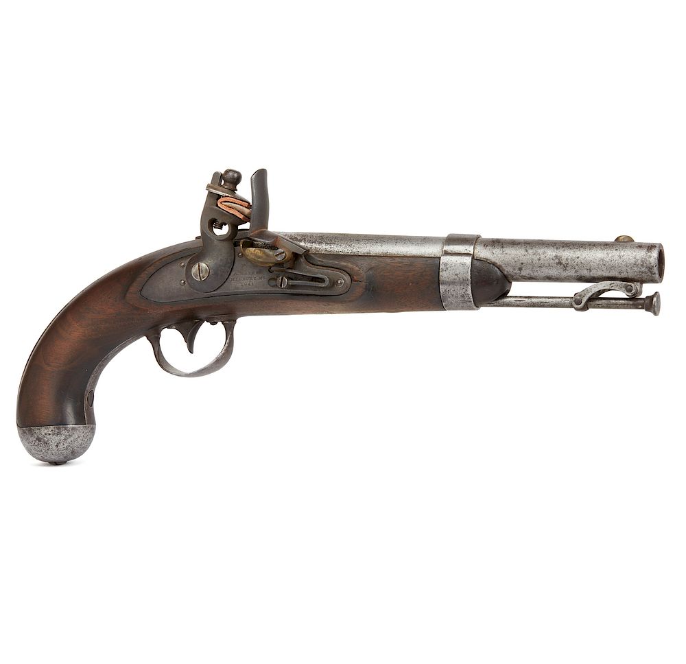 Appraisal: A Waters Model Flintlock Pistol An extremely nice US Model