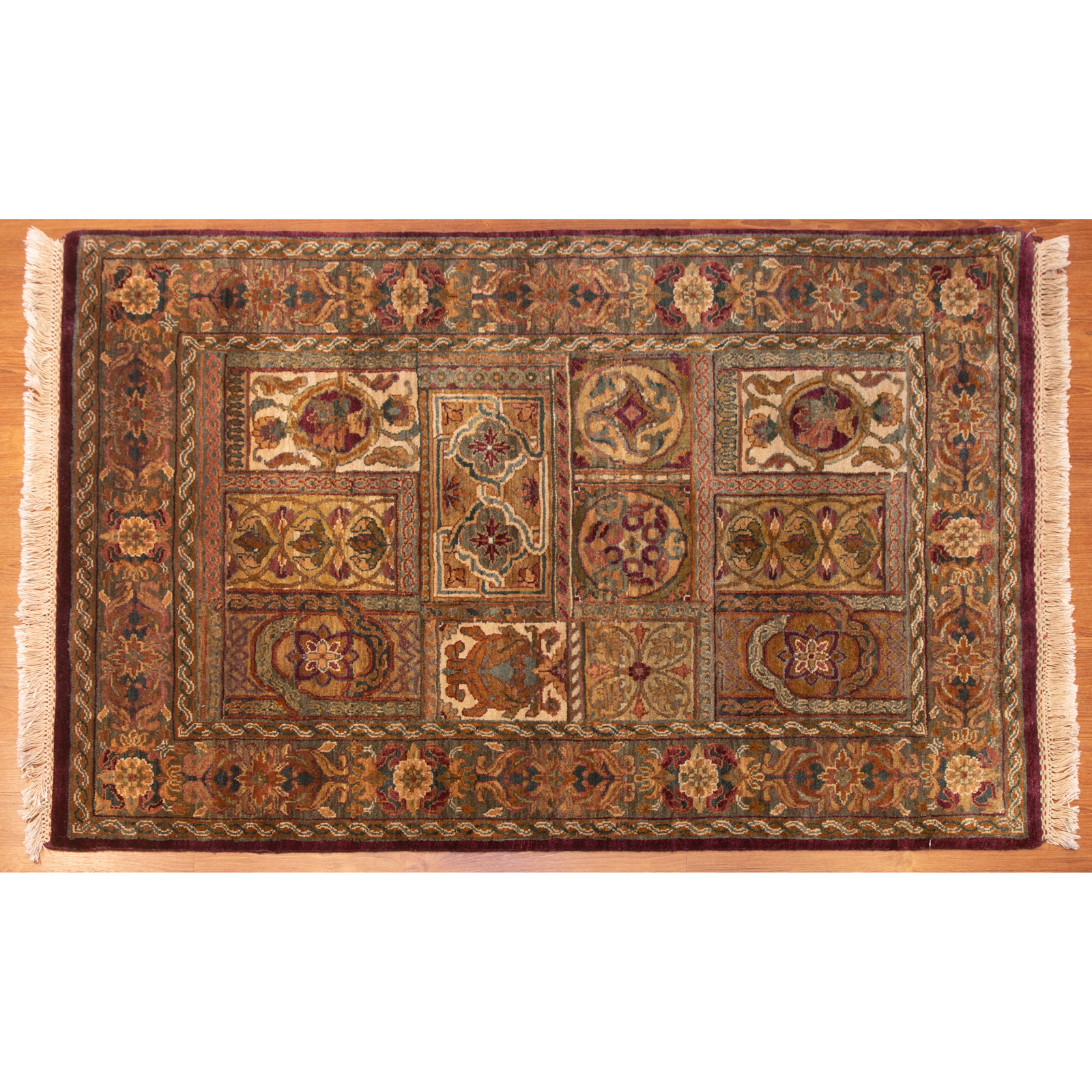 Appraisal: AGRA RUG INDIA X Modern hand-knotted wool pile on cotton