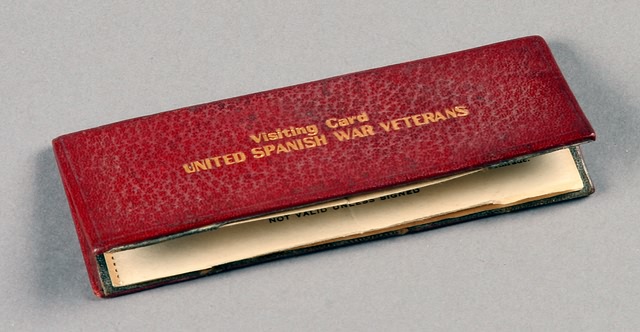 Appraisal: United Spanish War Veteran visiting card wallet contains USWV dues