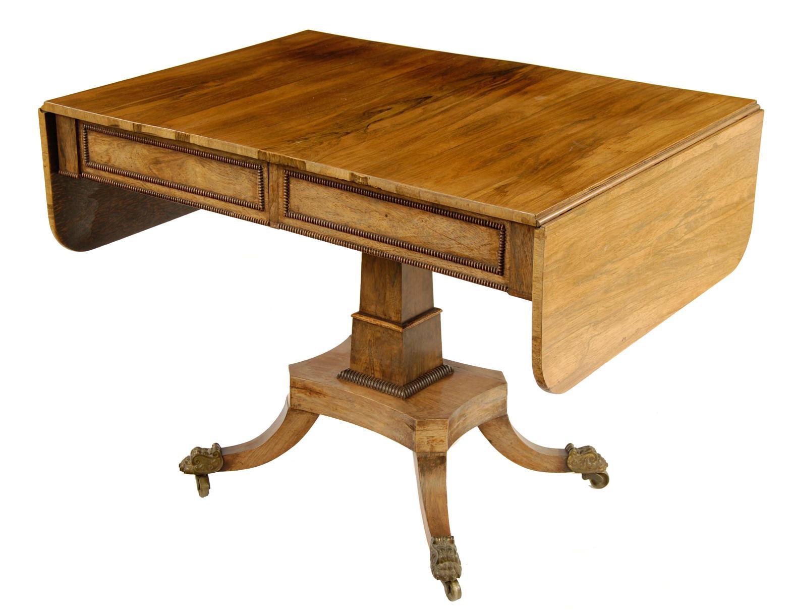 Appraisal: A George IV rosewood sofa table