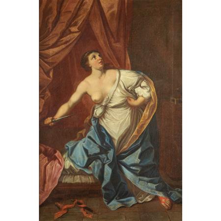 Appraisal: Manner of Guido Reni Death of Lucretia Estimate -