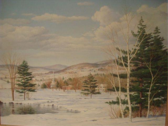 Appraisal: WUERMER Carl O C Winter Silence Signed lower right Numerous