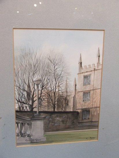 Appraisal: KEN MESSER b - Radcliffe Square Oxford signed watercolour x