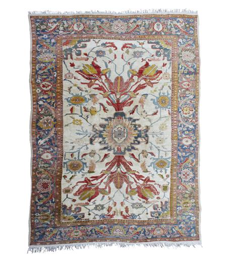 Appraisal: ZIEGLER CARPET SULTANABAD WEST PERSIA LATE TH CENTURY the ivory