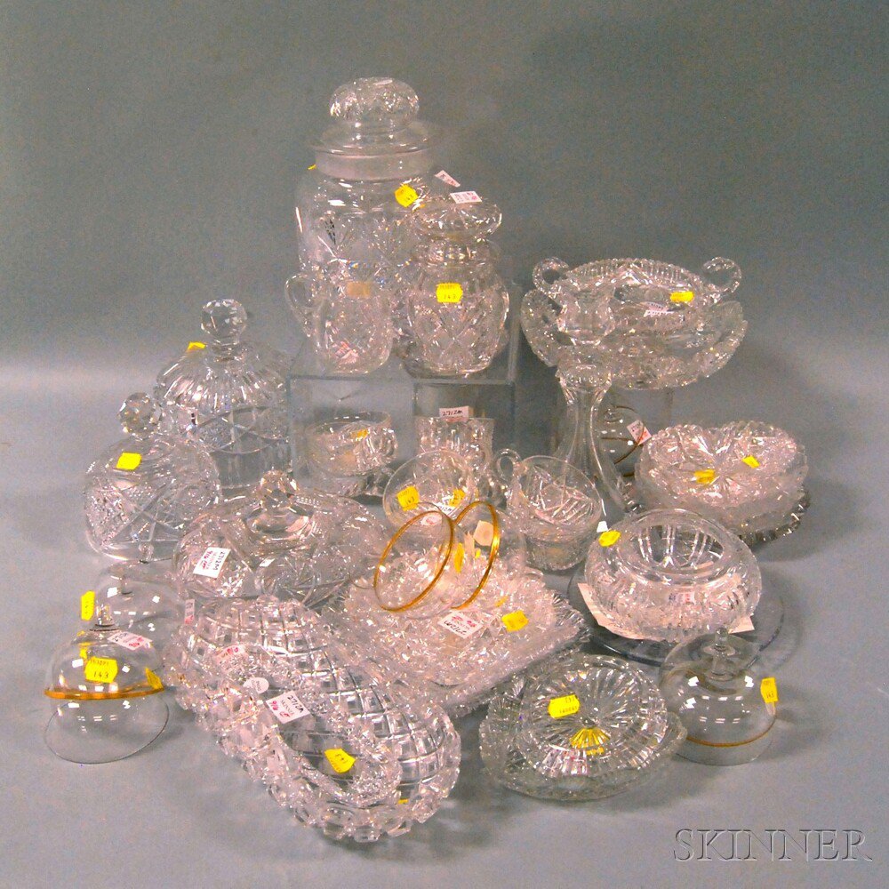 Appraisal: Approximately Forty-nine Assorted Glass Items including a Colonial pattern Dorflinger