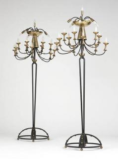 Appraisal: Pair Mid th century in the style of Tommi Parzinger