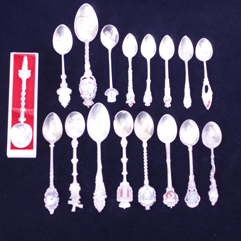 Appraisal: Lot of silver sterling International souvenir spoons Dom Tower of