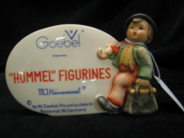 Appraisal: Hummel Figural Display Plaque Goebel bee mark